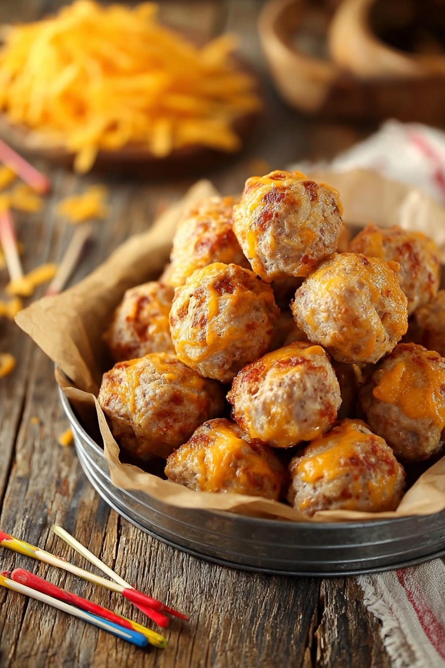 sausage balls - Serving Suggestion