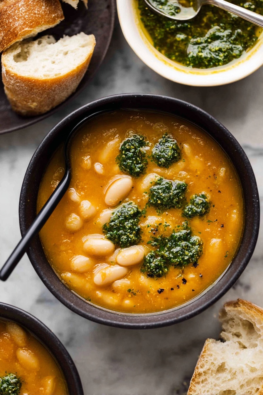 Bean Soup - Serving Suggestion