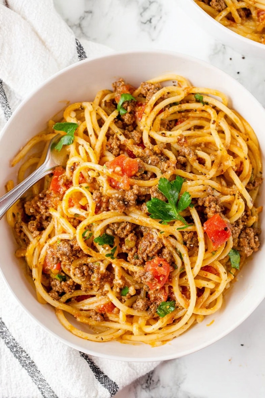 Taco Spaghetti - Serving Suggestion