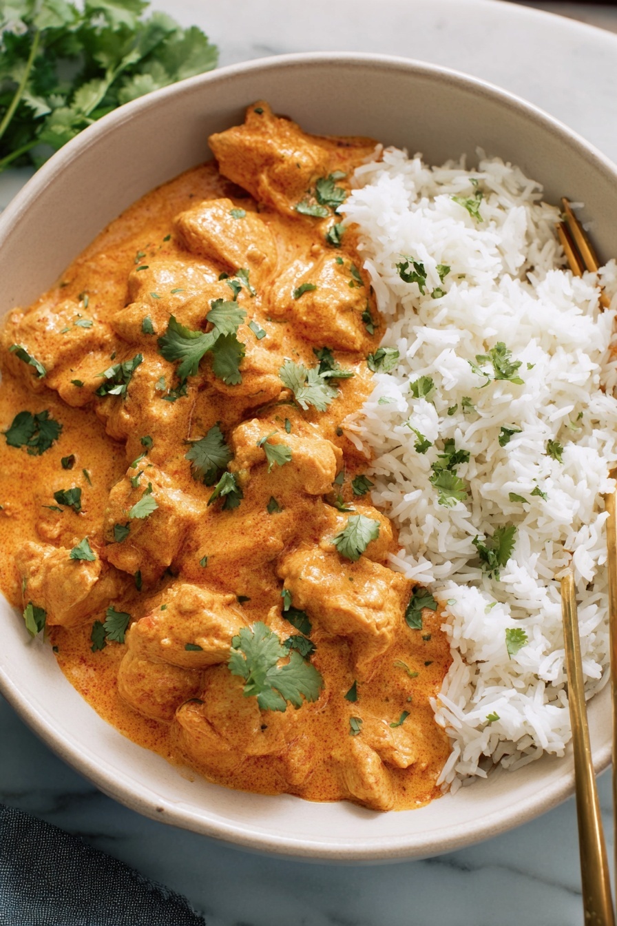 chicken tikka masala - Serving Suggestion