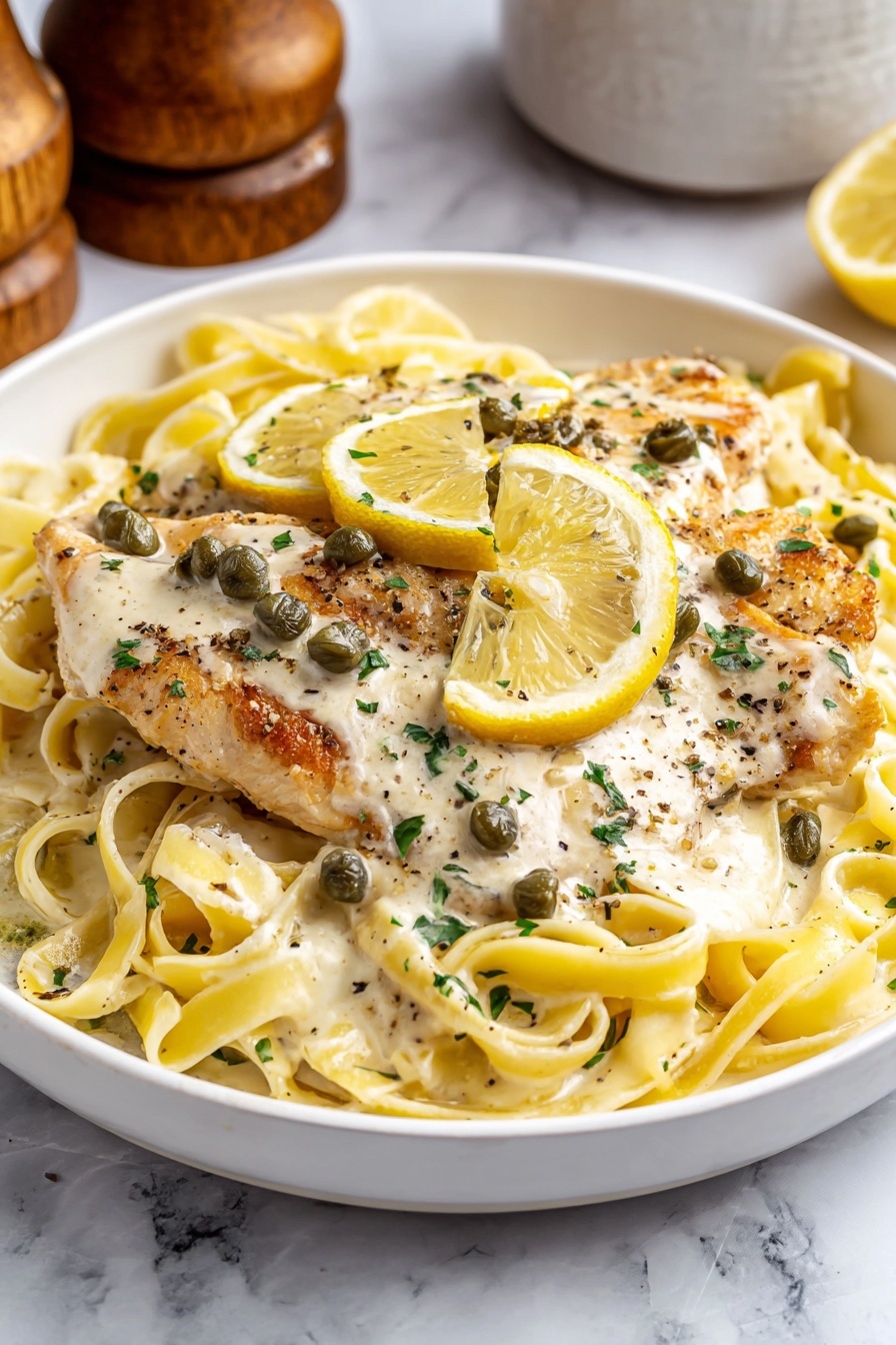 Creamy Lemon Chicken - Serving Suggestion