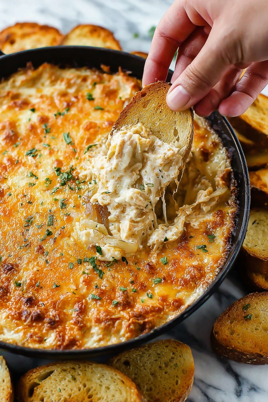 Tennessee Onion Dip - Serving Suggestion