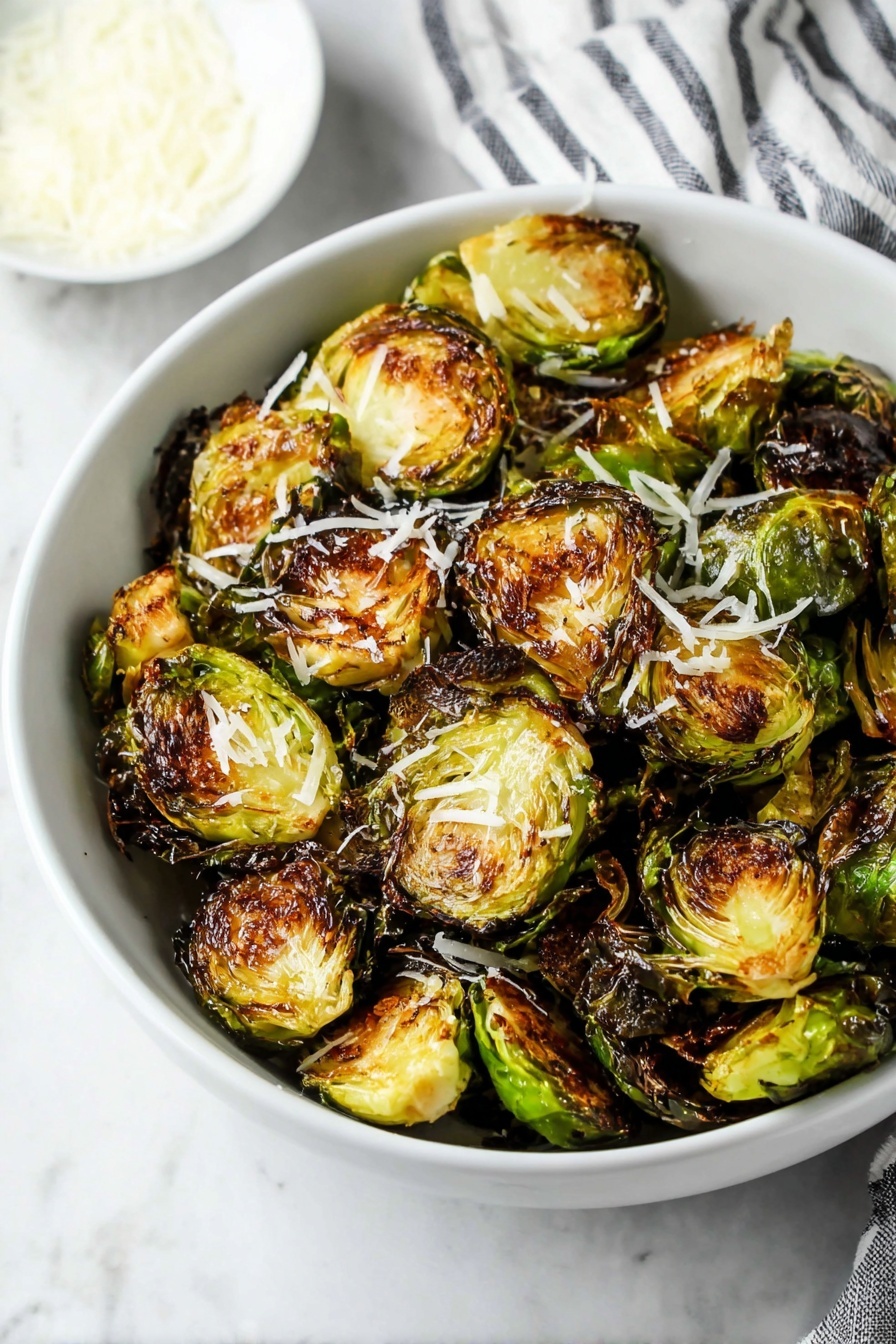 Air Fryer Brussels Sprouts - Serving Suggestion