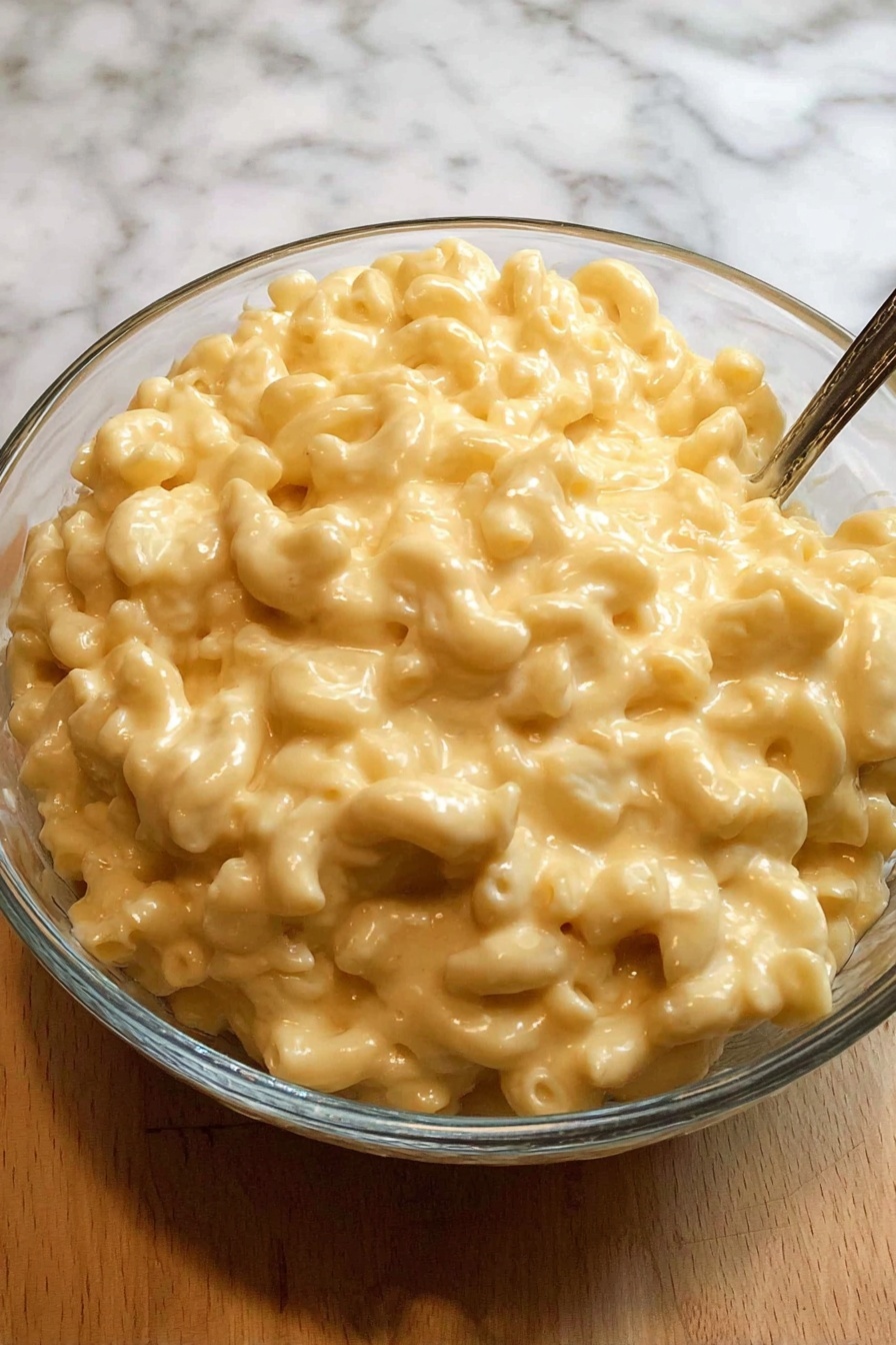 Slow Cooker Mac and Cheese - Serving Suggestion