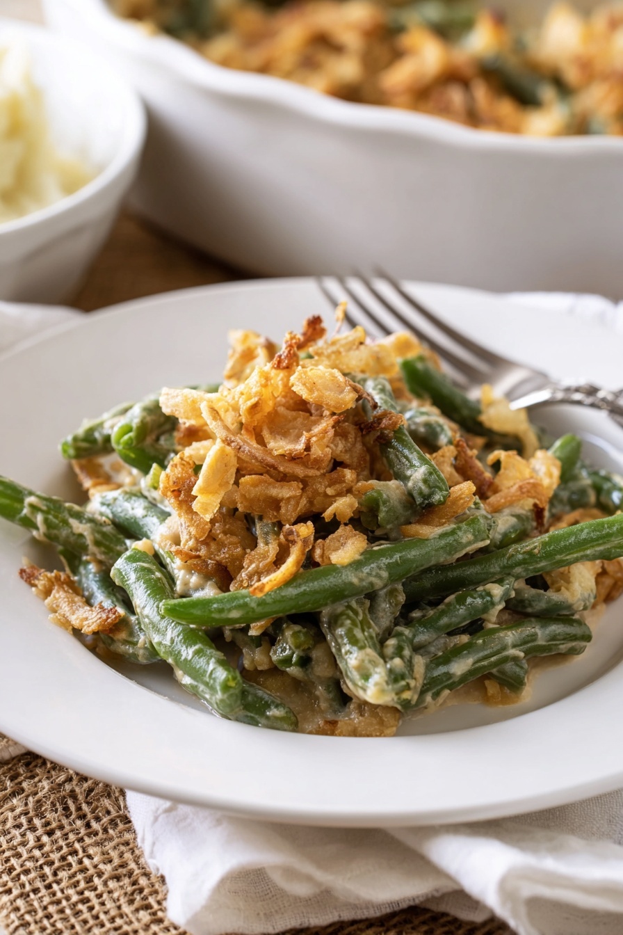 green bean casserole - Serving Suggestion