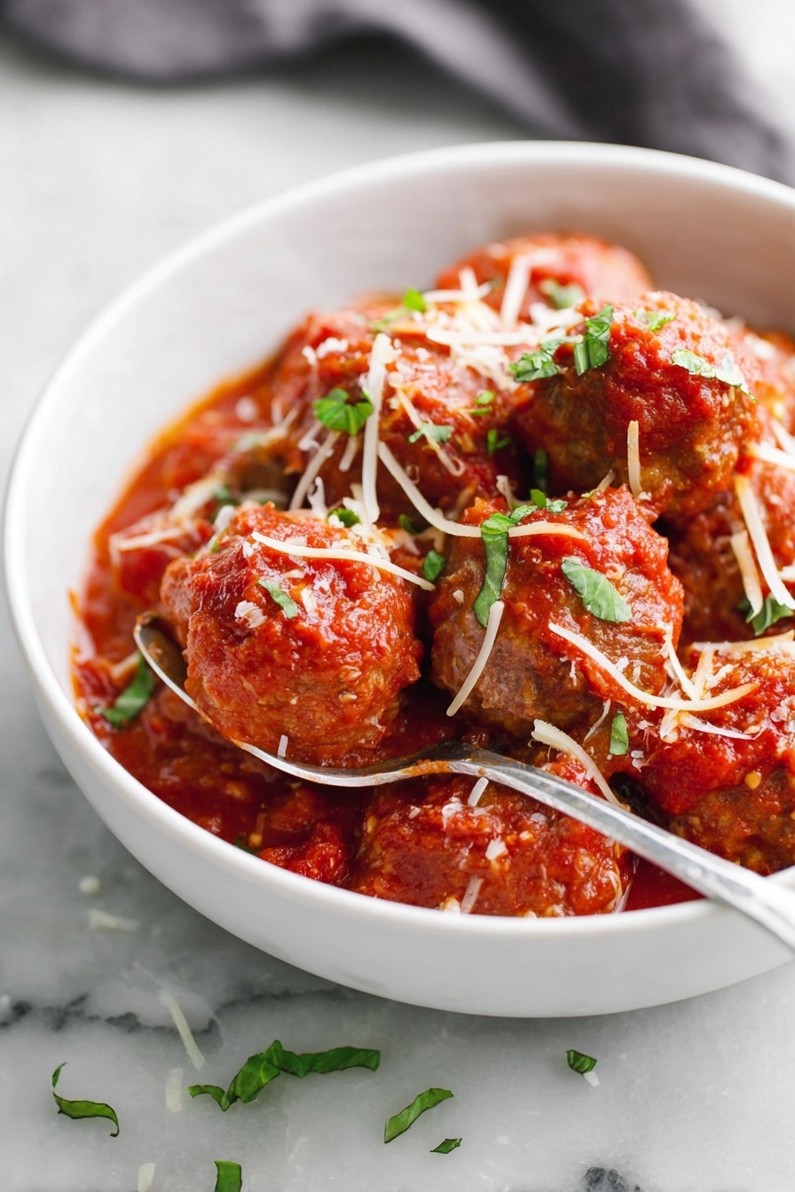 Italian Meatballs - Serving Suggestion