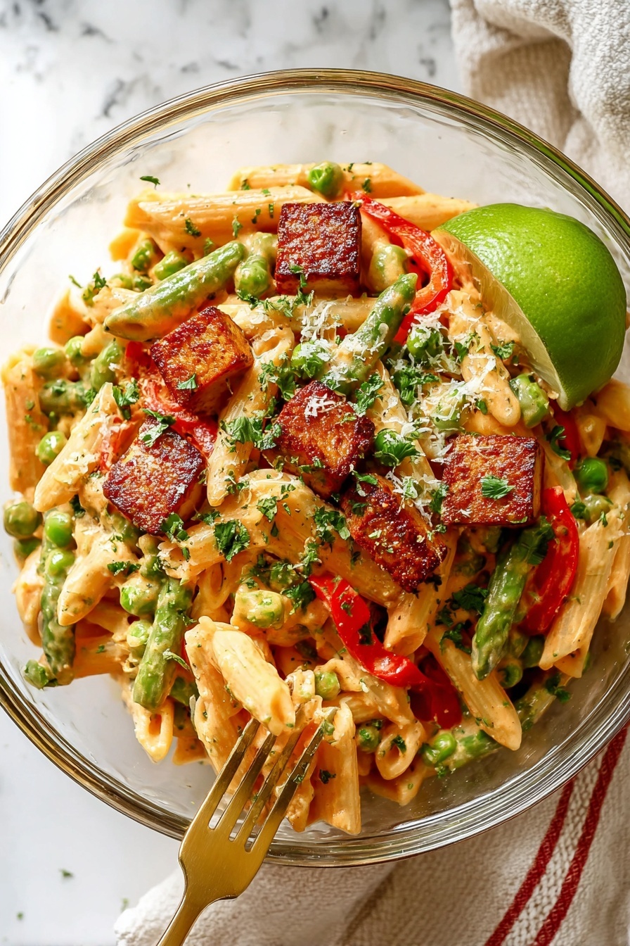 Spicy Chicken Chipotle Pasta - Serving Suggestion