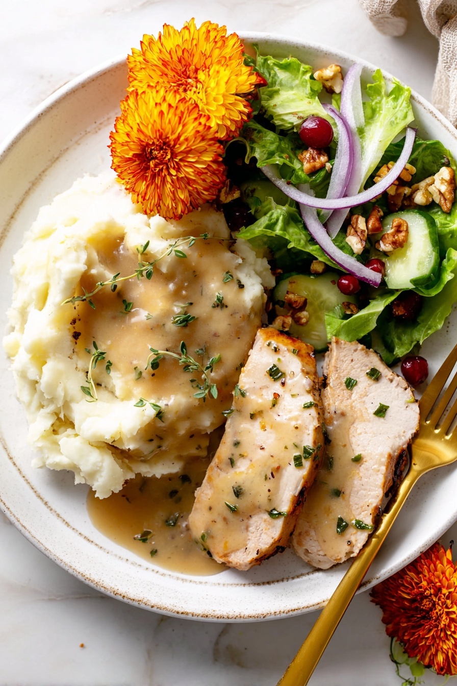 herb butter turkey - Serving Suggestion