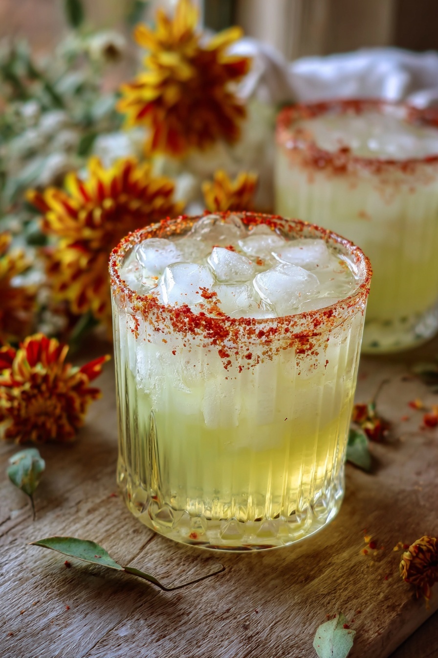Spicy Dill Pickle Margarita - Serving Suggestion