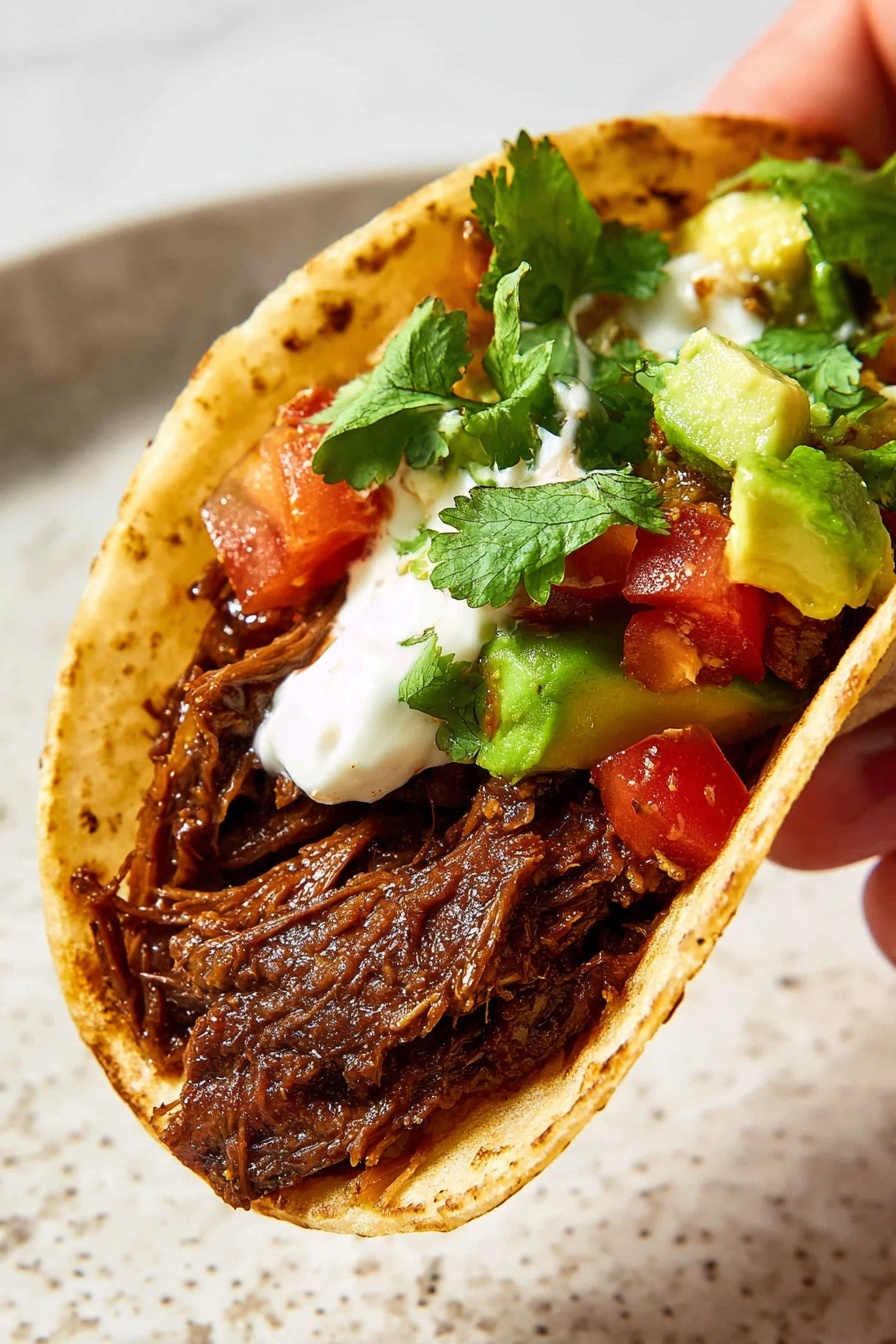 Mexican shredded beef - Serving Suggestion