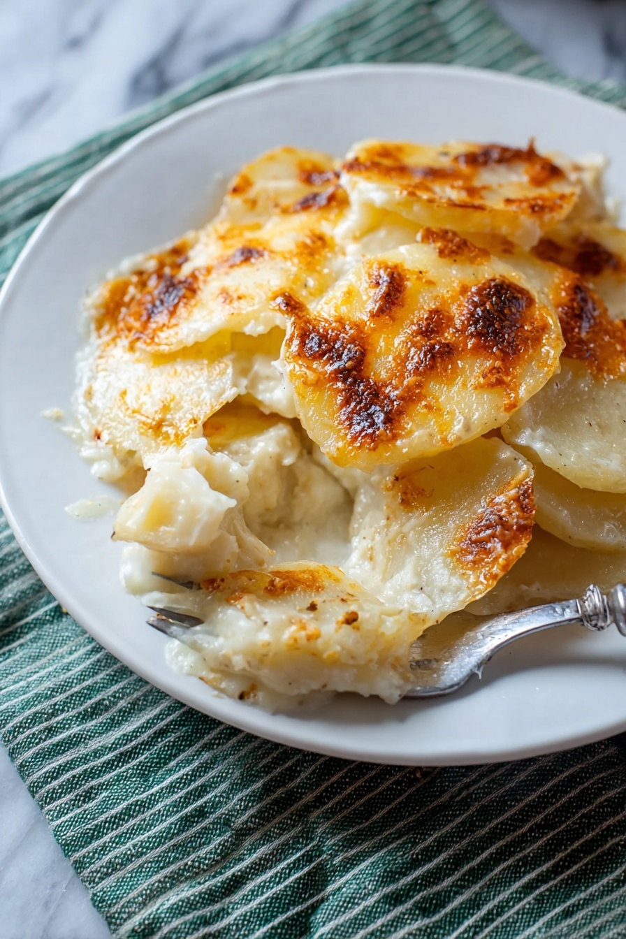 Cheesy Potatoes au Gratin - Serving Suggestion