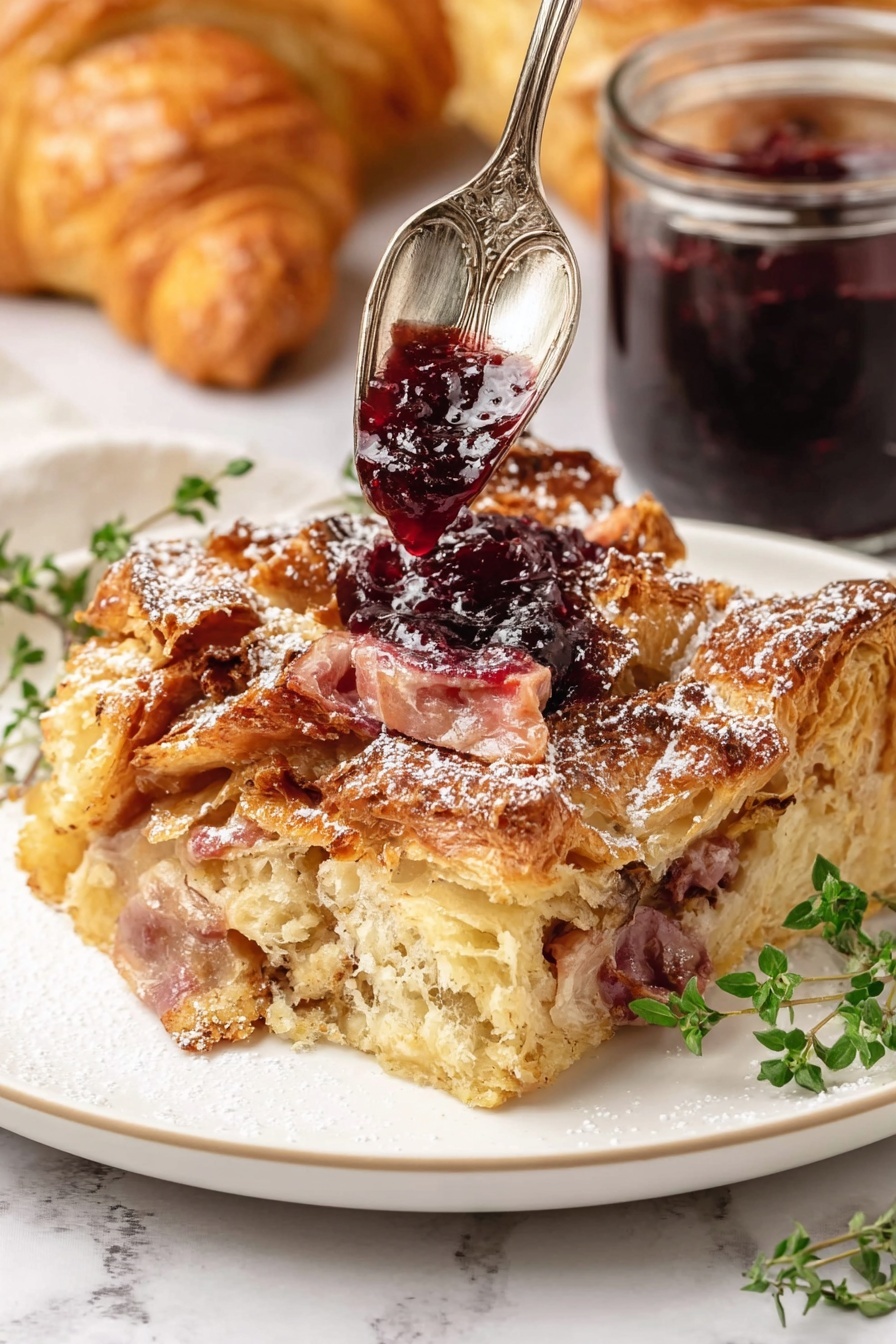 ham and cheese croissant - Serving Suggestion