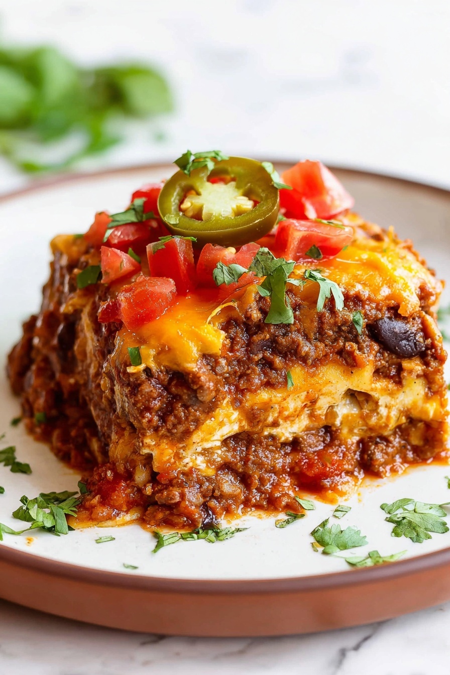 Ground Beef Enchilada - Serving Suggestion