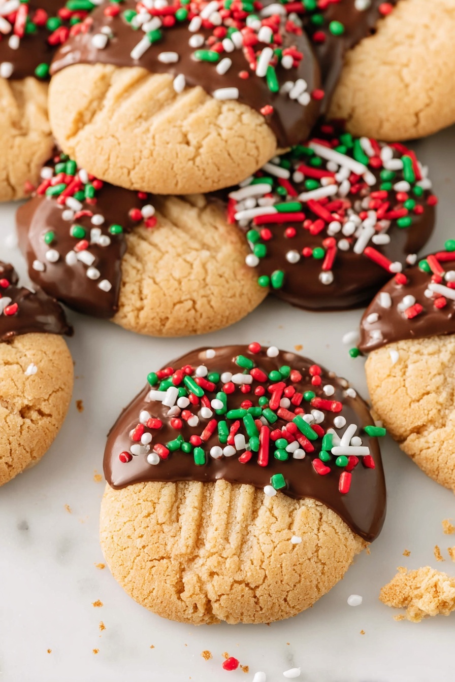 peanut butter Christmas cookies - Serving Suggestion