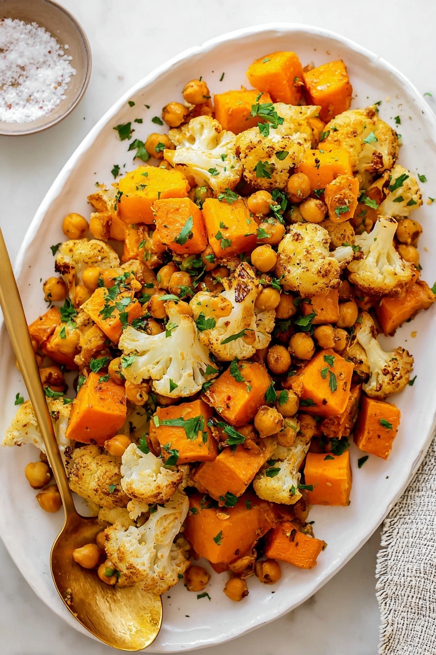 Roasted Squash and Cauliflower - Serving Suggestion