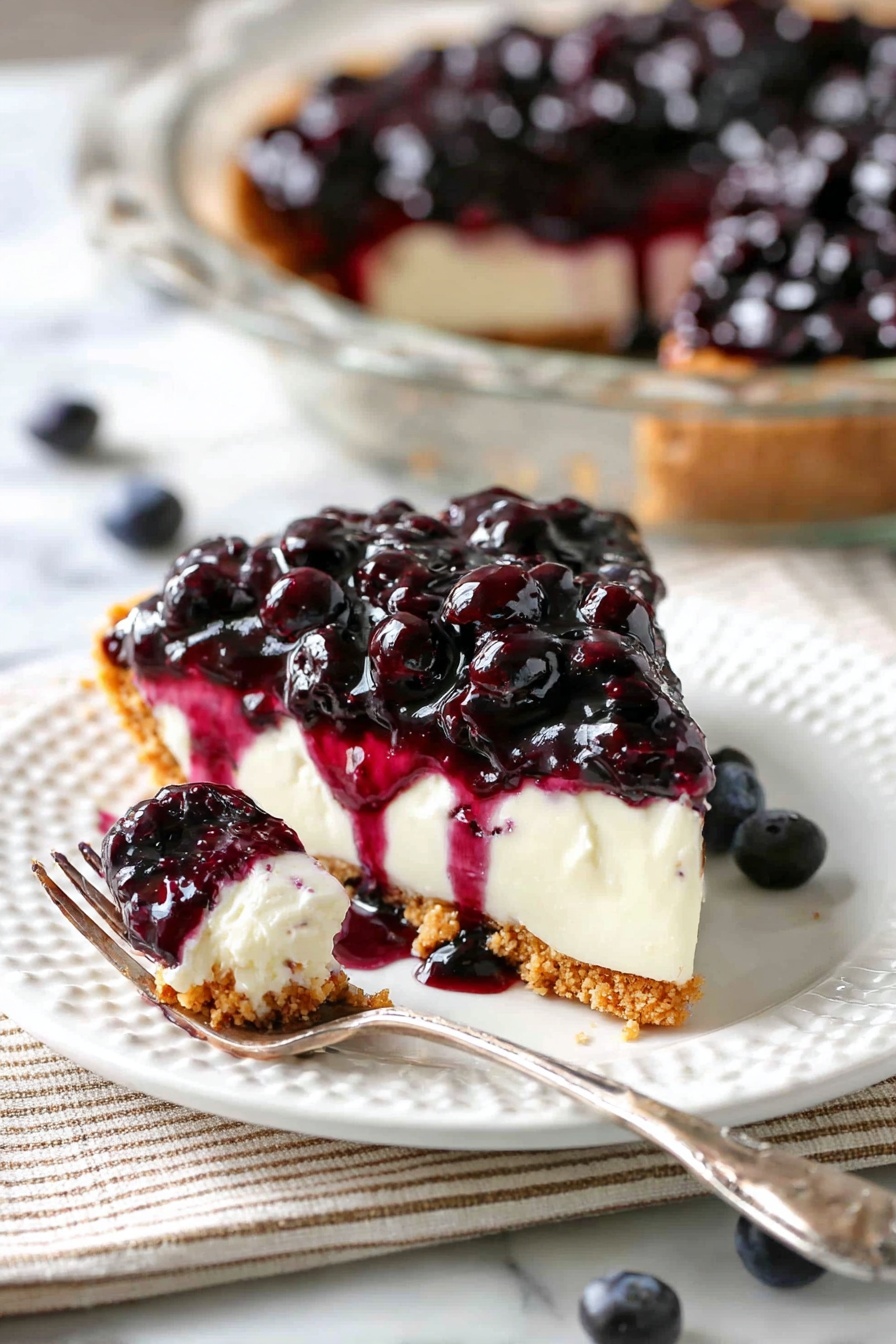 Blueberry Cheesecake - Serving Suggestion
