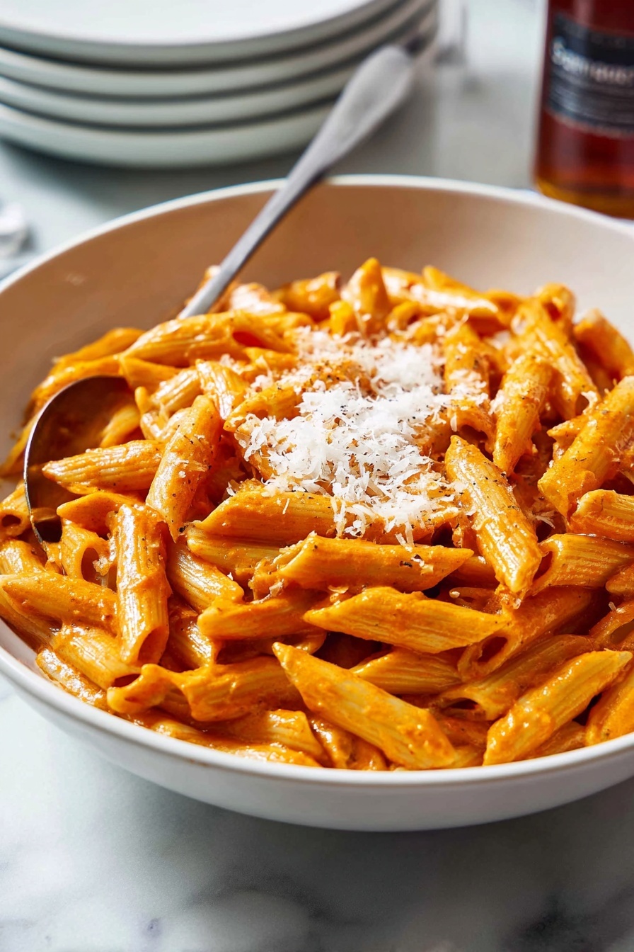 vodka penne - Serving Suggestion