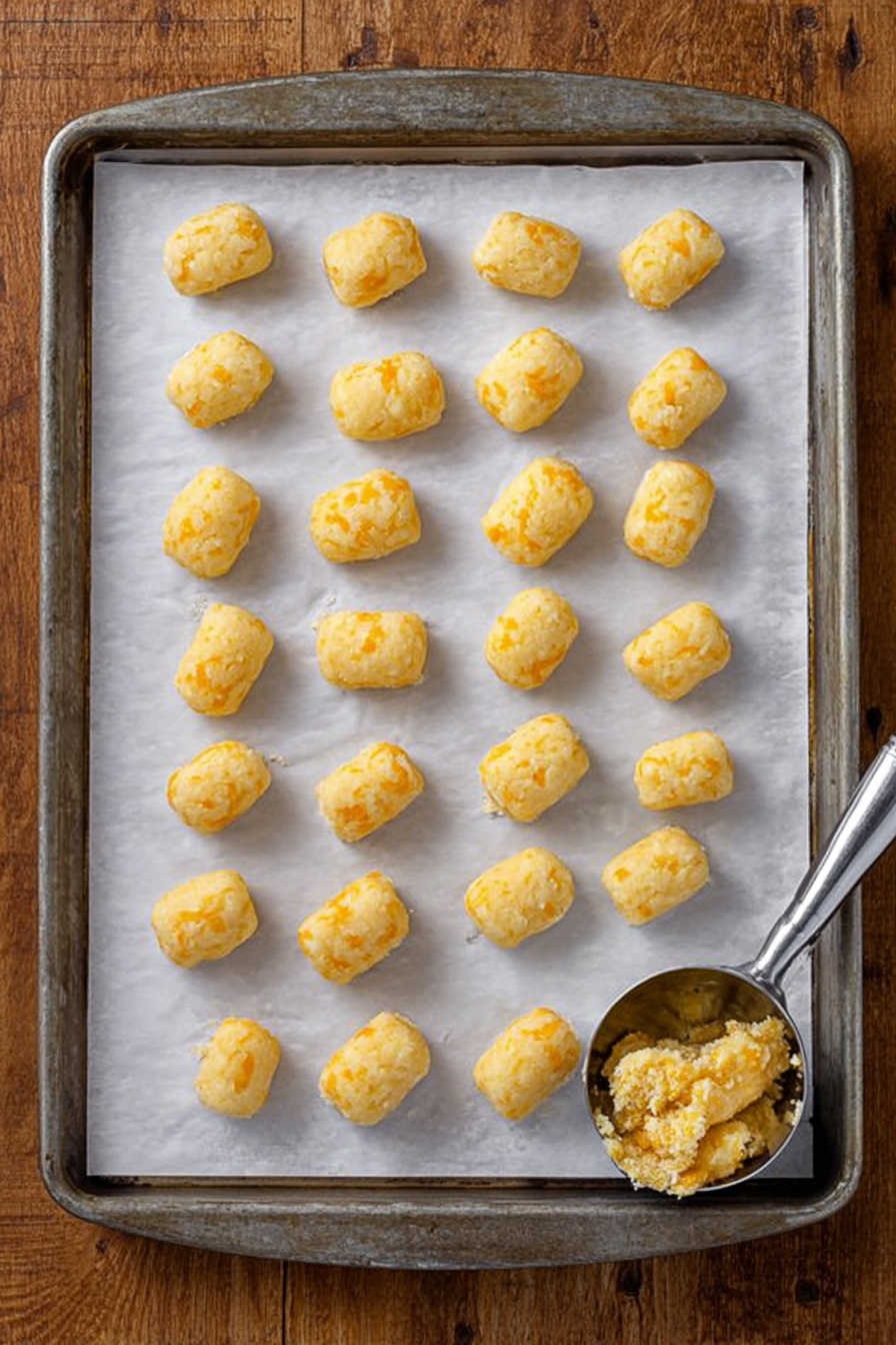 The image shows a close-up of a woman's hand holding a small, golden brown potato piece with a crispy outside and soft, light yellow inside. In the background, there are several more of these crispy potato pieces, all with a golden color and a slightly rough texture. The focus is on the one piece held by the woman's hand, showing the soft texture inside. The background is blurred but still shows the potato pieces scattered on a white marbled surface, enhancing the warm, inviting look of the food. photo taken with an iphone --ar 2:3 --v 7