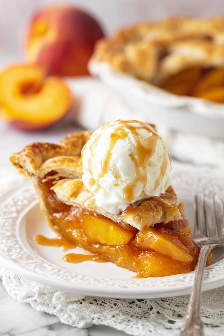 The image shows a round pie with a golden lattice crust on top, made of strip layers of dough arranged in a crisscross pattern, covering the filling underneath. Inside the pie, there are visible orange chunks that look like sweet potatoes or pumpkin pieces mixed with small white cubes, possibly butter or cheese. The crust edges are crimped, forming a wavy border around the pie. The pie sits in a white pie dish placed on a white marbled surface. The dough has a slight shine, suggesting it might have been brushed with egg wash or butter before baking. Photo taken with an iphone --ar 2:3 --v 7