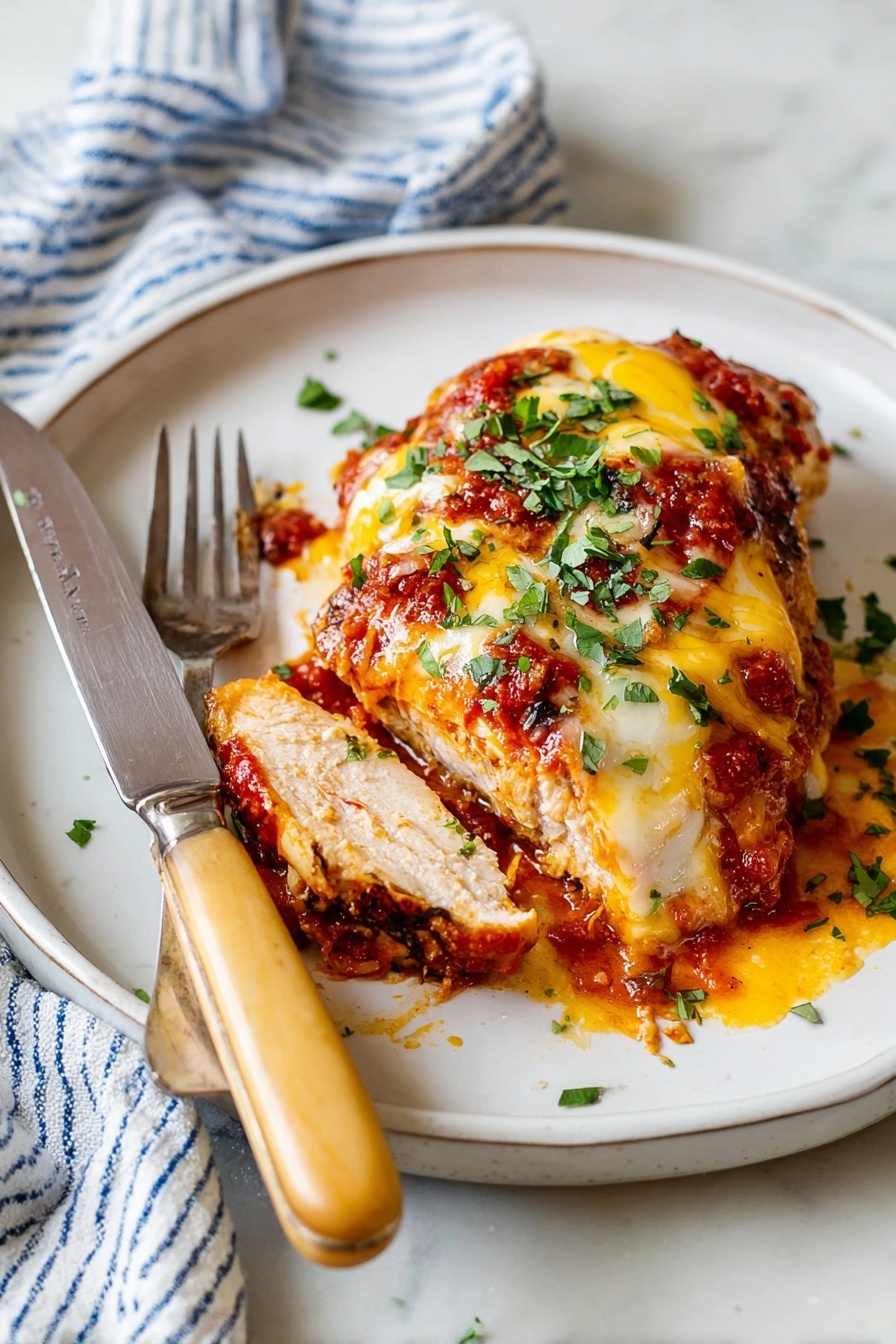 The image shows two side-by-side photos of four raw chicken pieces on a white marbled surface. On the left side, the chicken pieces are laid flat on a wooden board covered with white parchment paper and wrapped loosely with clear plastic wrap, showing the pale pink color and smooth texture of the raw meat. On the right side, the plastic wrap is removed, and the chicken pieces are spread with a generous layer of dry seasoning that is reddish-brown and speckled with darker and lighter granules, evenly coating the tops of the chicken. Both photos have a white handle tool resting partially on the side of the board. Photo taken with an iphone --ar 2:3 --v 7